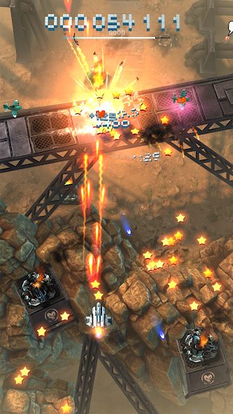 Sky Force Reloaded vertical shooter battle